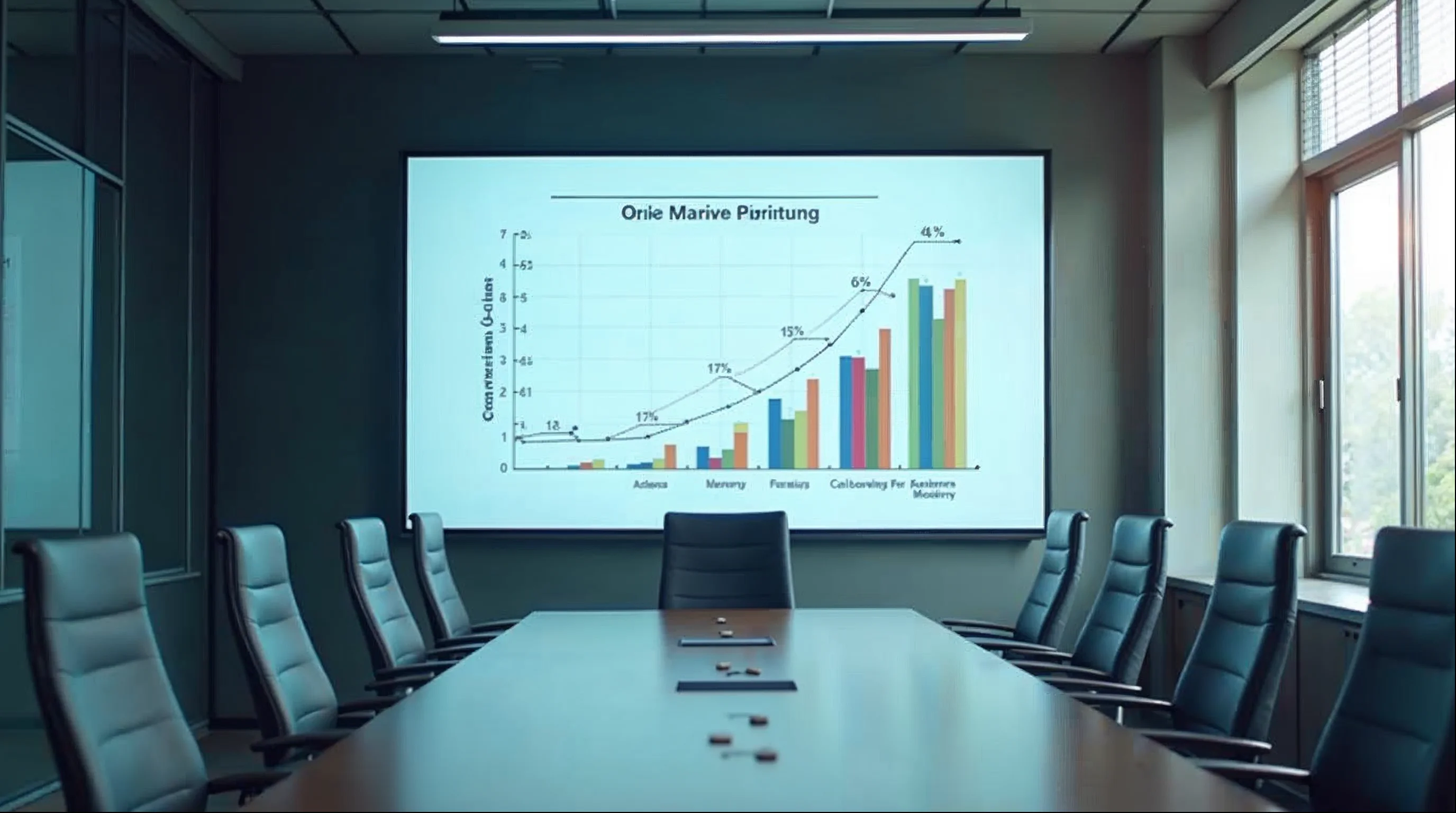 Competitive analysis chart showing market positioning and brand comparison