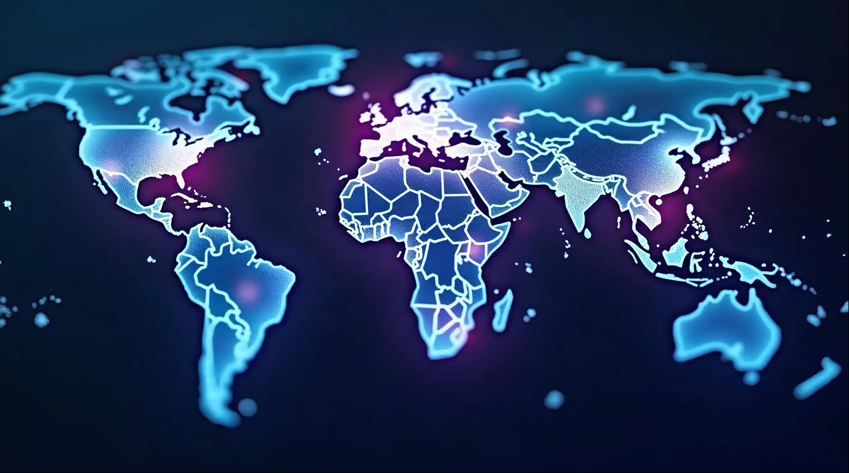 Global market map highlighting expansion opportunities across regions