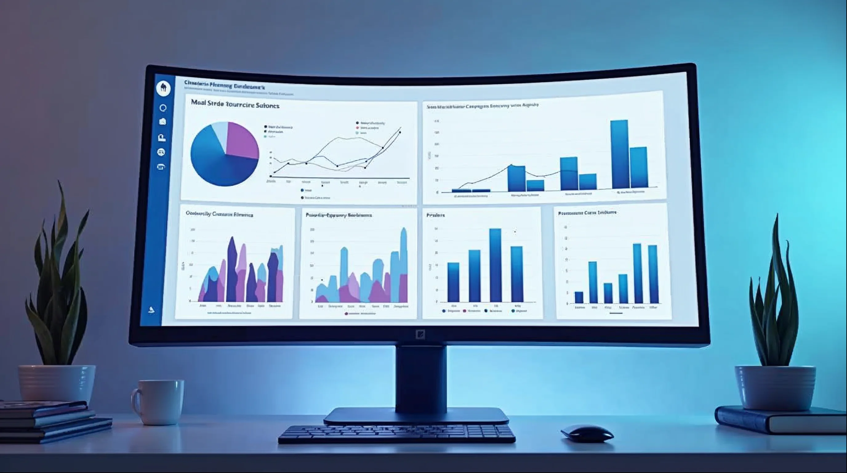 Portfolio management dashboard showing category performance metrics