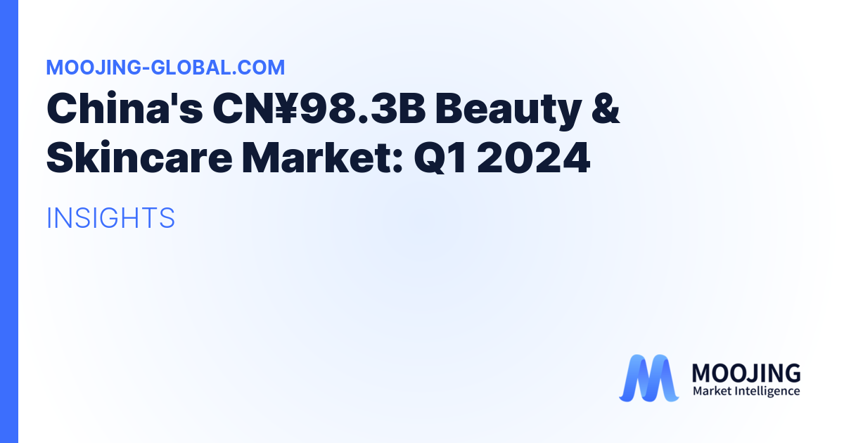 China's CN¥98.3B Beauty &amp; Skincare Market: Q1 2024