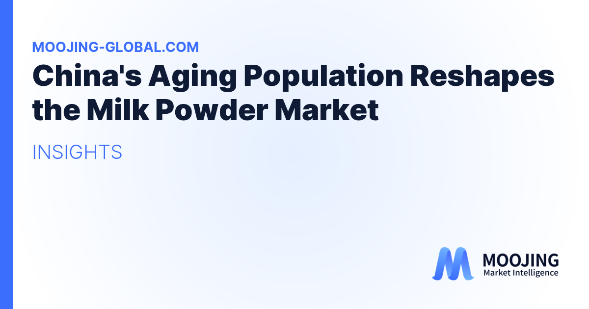 China's Aging Population Reshapes the Milk Powder Market