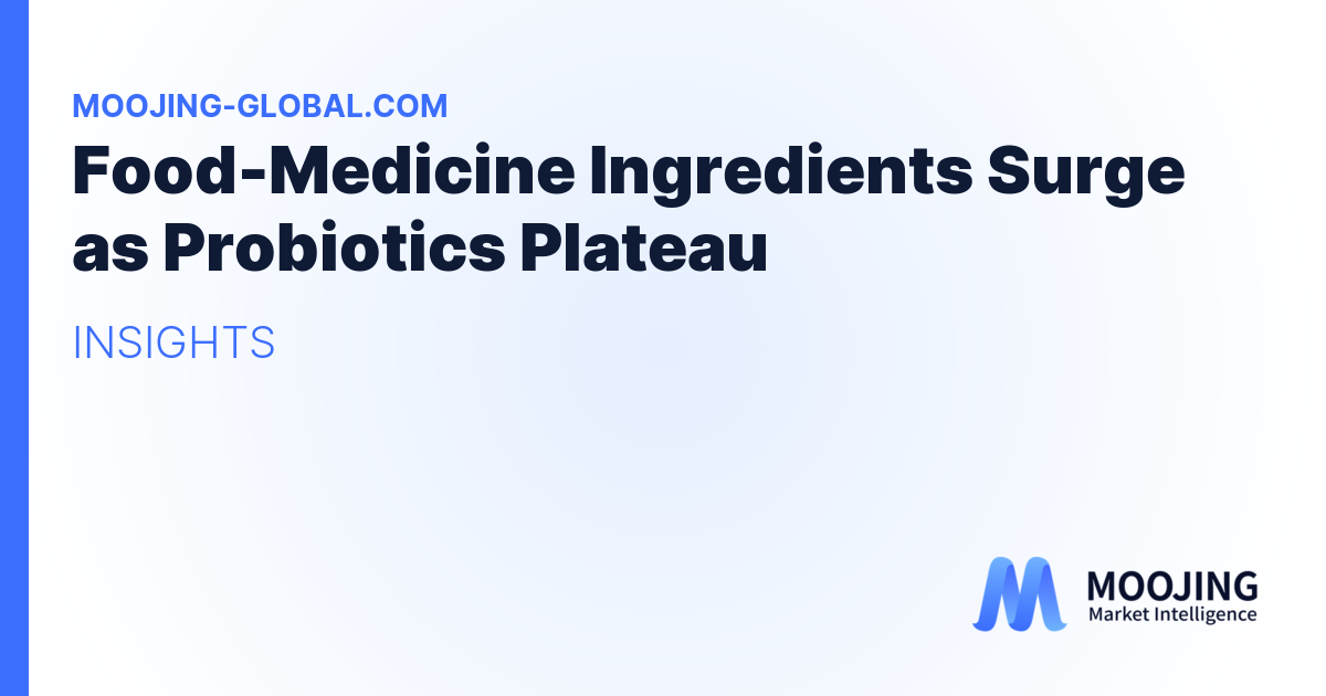 Food-Medicine Ingredients Surge as Probiotics Plateau