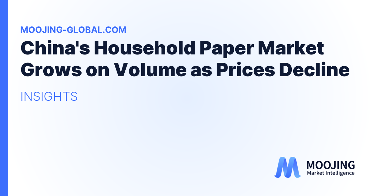 China's Household Paper Market Grows on Volume as Prices Decline