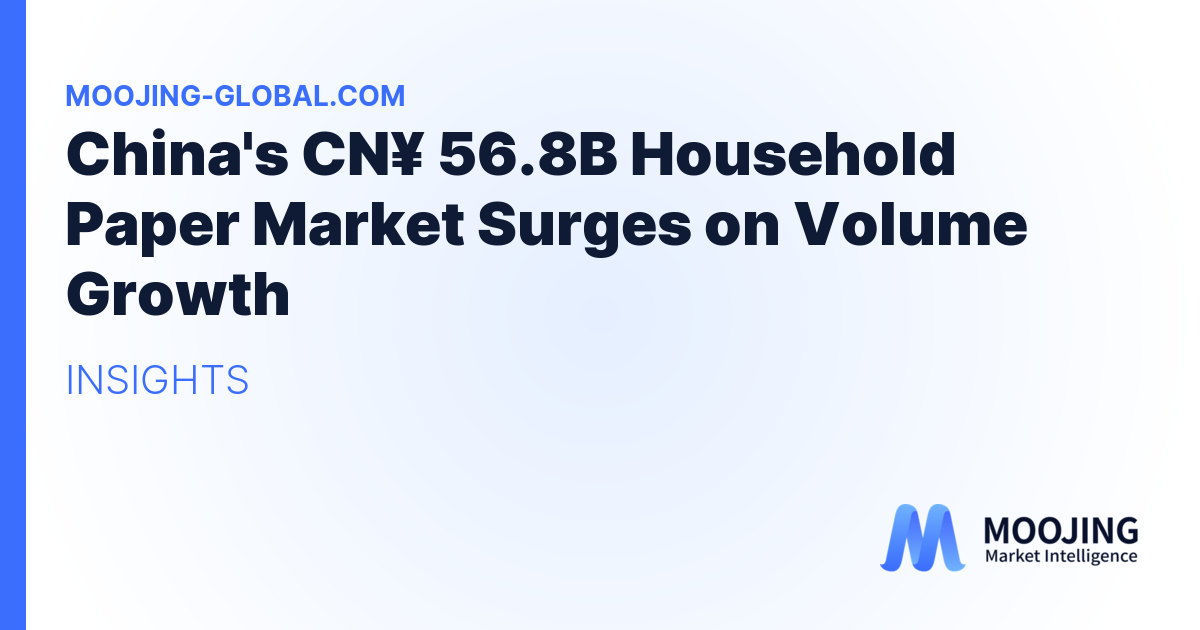 China's CN¥ 56.8B Household Paper Market Surges on Volume Growth