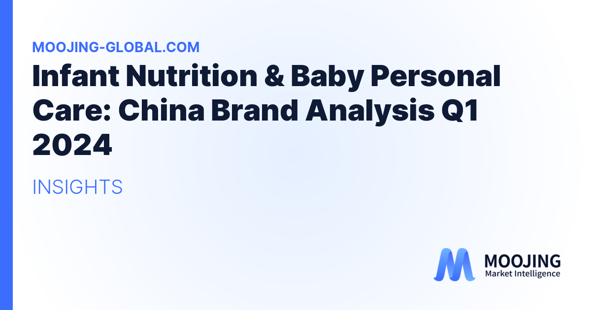Infant Nutrition &amp; Baby Personal Care: China Brand Analysis Q1 2024