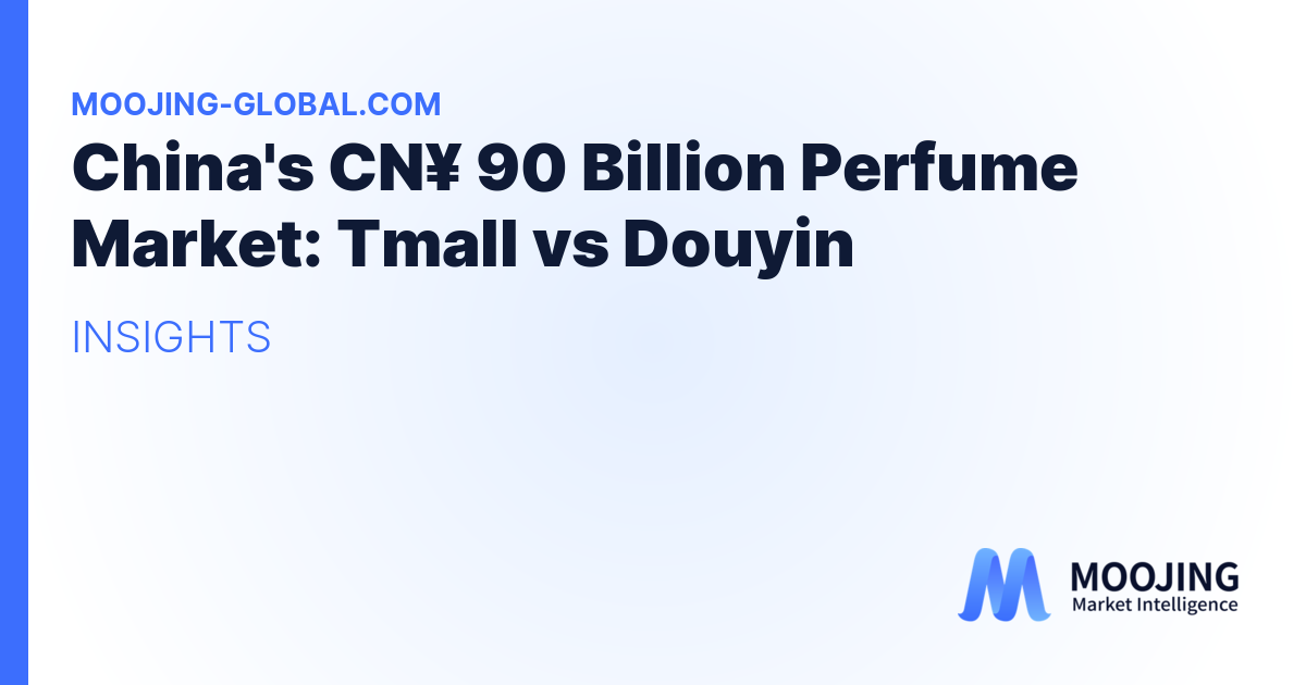 China's CN¥ 90 Billion Perfume Market: Tmall vs Douyin