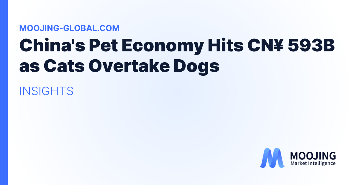 China's Pet Economy Hits CN¥ 593B as Cats Overtake Dogs