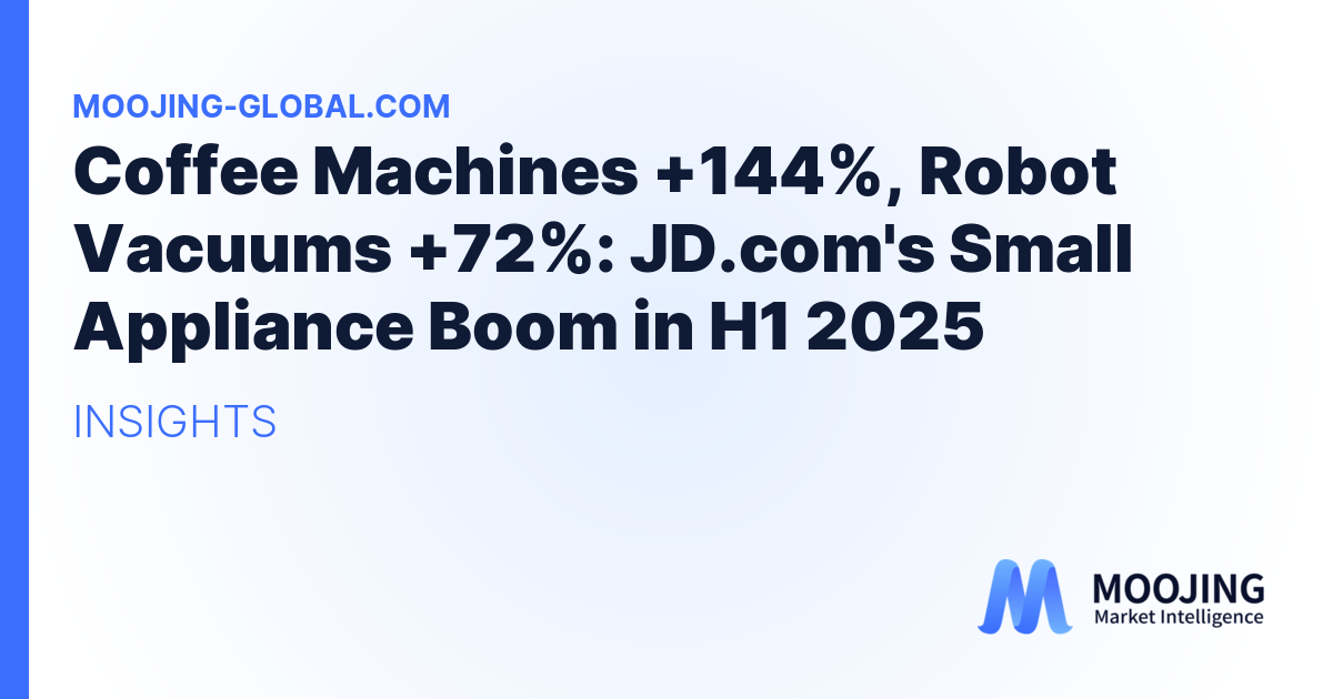 Coffee Machines +144%, Robot Vacuums +72%: JD.com's Small Appliance Boom in H1 2025