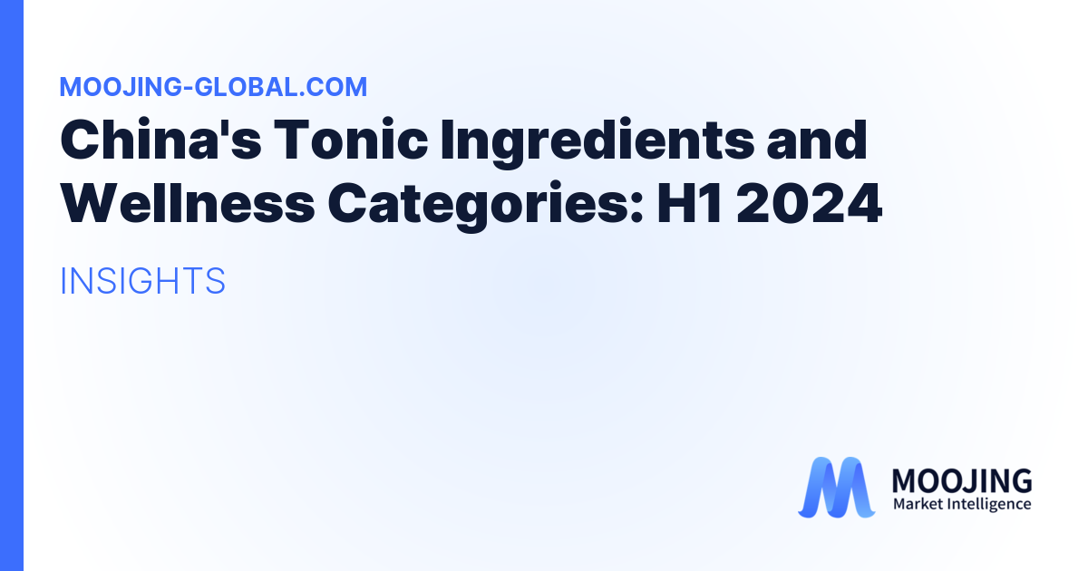 China's Tonic Ingredients and Wellness Categories: H1 2024