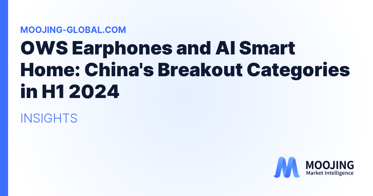 OWS Earphones and AI Smart Home: China's Breakout Categories in H1 2024