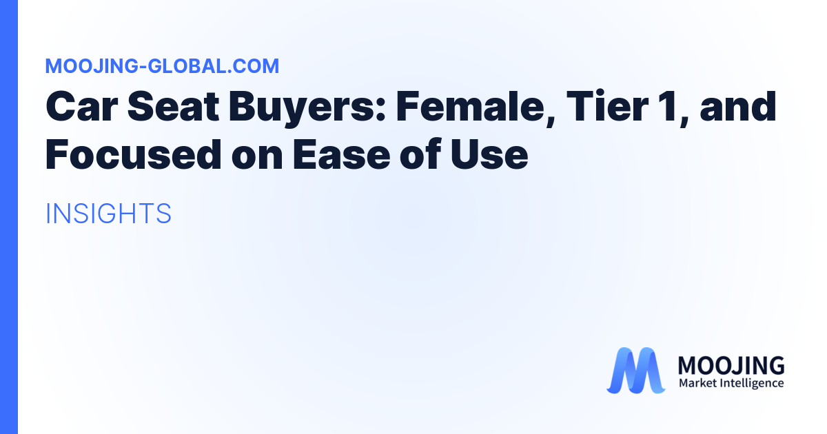 Car Seat Buyers: Female, Tier 1, and Focused on Ease of Use