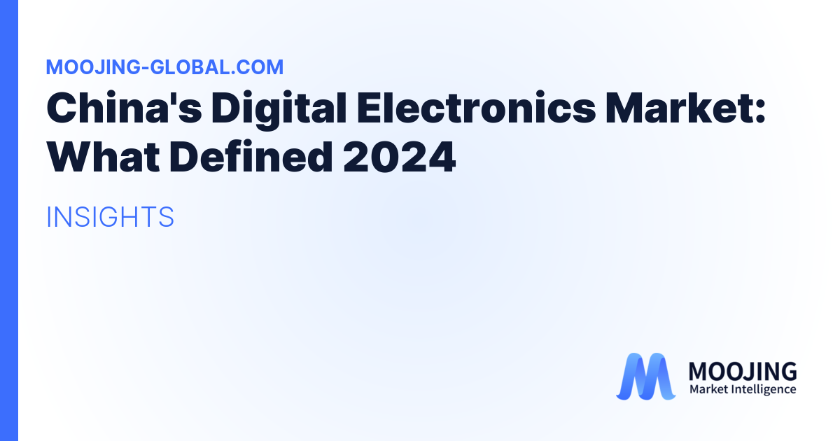 China's Digital Electronics Market: What Defined 2024