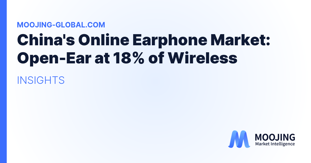 China's Online Earphone Market: Open-Ear at 18% of Wireless