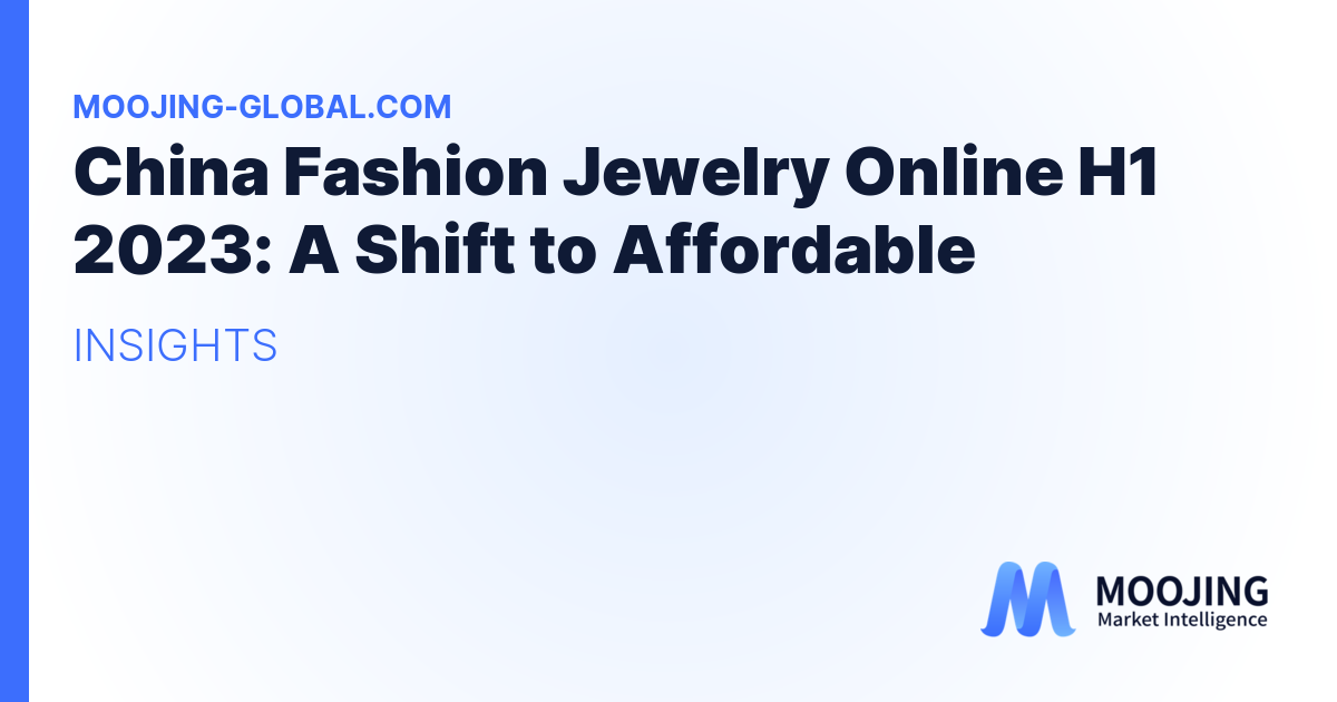 China Fashion Jewelry Online H1 2023: A Shift to Affordable