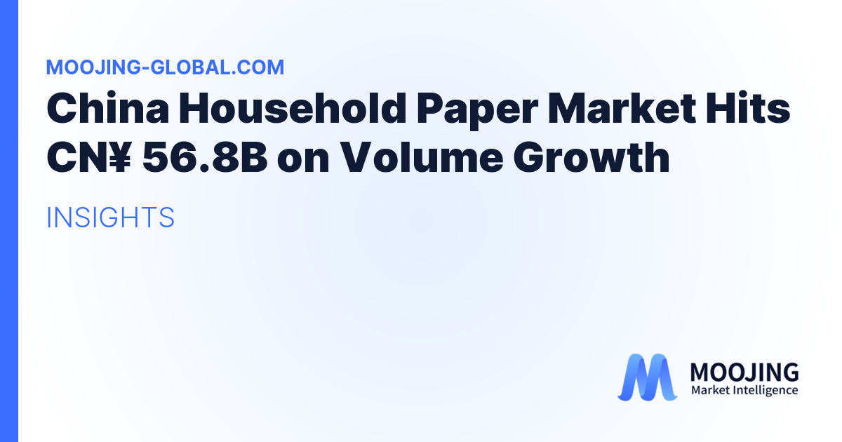 China Household Paper Market Hits CN¥ 56.8B on Volume Growth