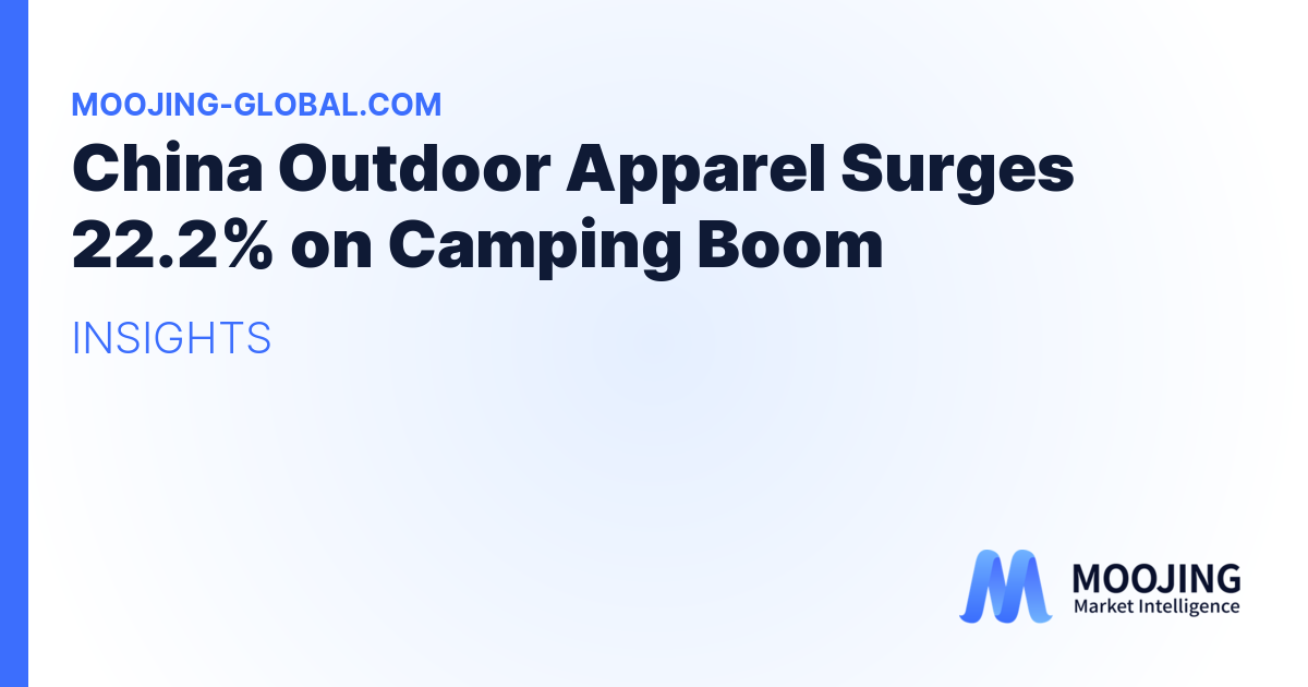 China Outdoor Apparel Surges 22.2% on Camping Boom