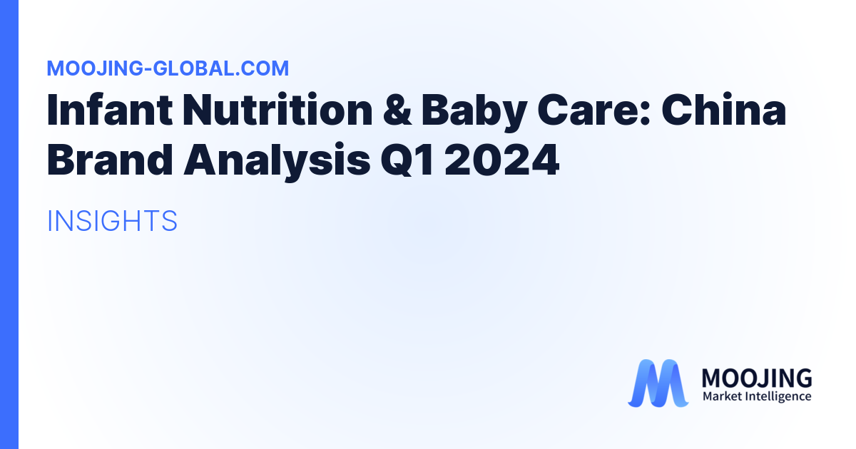 Infant Nutrition & Baby Care: China Brand Analysis Q1 2024