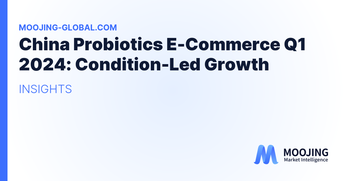 China Probiotics E-Commerce Q1 2024: Condition-Led Growth