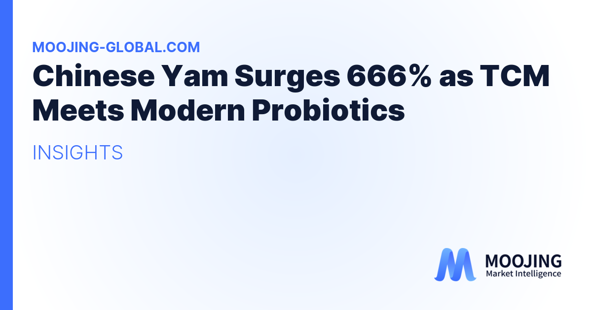 Chinese Yam Surges 666% as TCM Meets Modern Probiotics