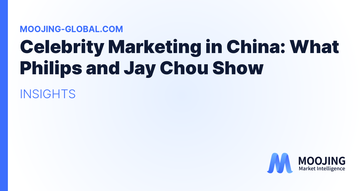 Celebrity Marketing in China: What Philips and Jay Chou Show