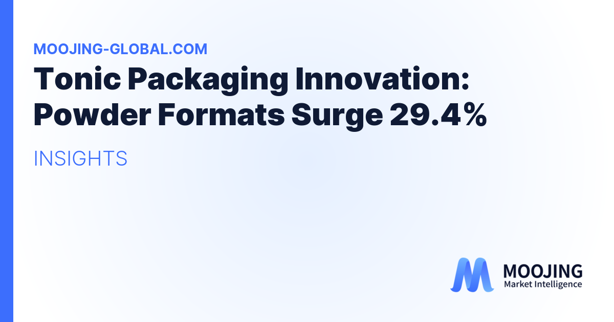 Tonic Packaging Innovation: Powder Formats Surge 29.4%